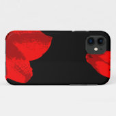 rode amaryllis duo Case-Mate iPhone case (Achterkant (horizontaal))
