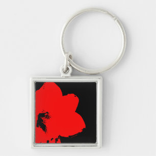 rode amaryllis sleutelhanger