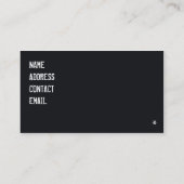 rode amerikaanse vrachtwagen visitekaartje (Achterkant)