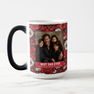 Rode Anemonen Print Vader Dochter Verjaardag Magische Mok