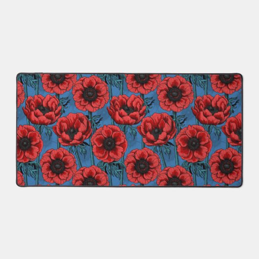 Rode anemontuin bureaumat (Voorkant)