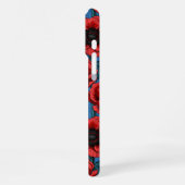 Rode anemontuin iPhone hoesje (Linkerkant)