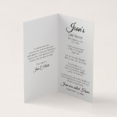 Rode Anjer Bloemen Begrafenis Gebed Visitekaartjes (Binnen)