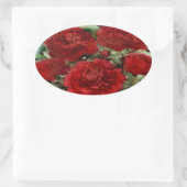 Rode anjer bloemen Stickers (Tas)