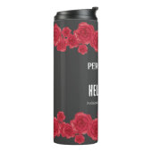 Rode Anjer Grens Water Fles Tumbler (Gedraaid links)