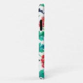 Rode Anjer stijl Bloemenkunst Case-Mate iPhone Case (Achterkant/rechts)