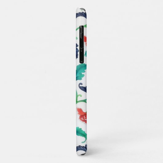 Rode Anjer stijl Bloemenkunst Case-Mate iPhone Case (Achterkant/links)