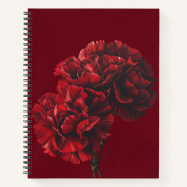Rode anjers notitieboek