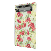 Rode anjers op groen met vlinders mini klembord (Angled2)