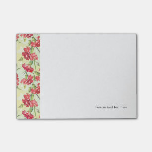 Rode anjers op groen met vlinders post-it® notes