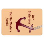 Rode Anker Stateroom Deurmarkering Magneet (Horizontaal)