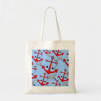 Rode ankers (voor) tote bag