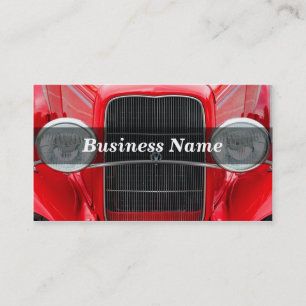 Rode Antiek auto Visitekaartje