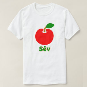 Rode appel en sêv t-shirt