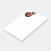 Rode appel illustratie post-it® notes (Schuin)