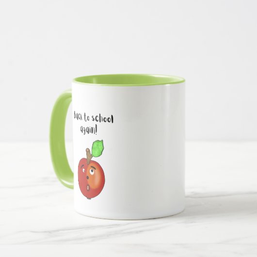 Rode appel mok (Voorkant links)