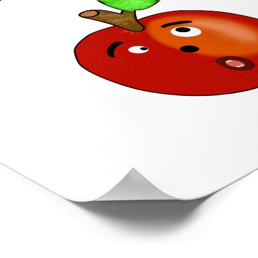 Rode appel poster (Hoek)