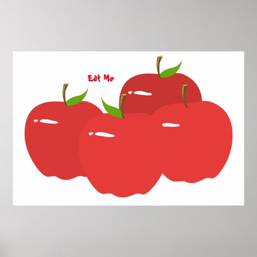 Rode appel poster (Voorkant)