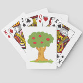 Rode appelboom pokerkaarten (Achterkant)