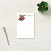 Rode Appels Botanische Leraar Naam 4x6 Post-it® Notes (Kantoor)