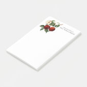 Rode Appels Botanische Leraar Naam 4x6 Post-it® Notes (Schuin)