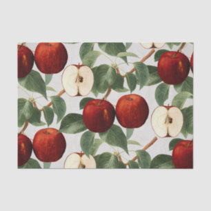 Rode appels  Botanische Waterverf Tissuepapier