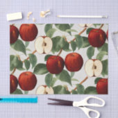 Rode appels Botanische Waterverf Tissuepapier (Craft)