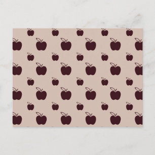 Rode appels briefkaart