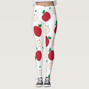 Rode appels en gesneden appels leggings