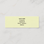 Rode appels en groene appels, Patroon, op crème. Mini Visitekaartje (Achterkant)