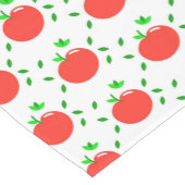 Rode appels en groene bladeren medium tafelloper (Hoek)