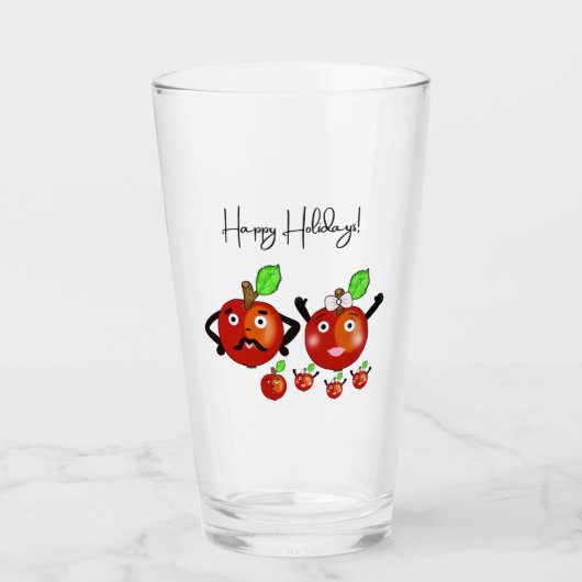 Rode appels glas (Voorkant)