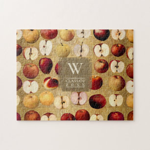 rode appels gouden klasse jaar legpuzzel