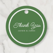 Rode Appels & Groene Gingham Custom Bedankjes Labels (Achterkant)