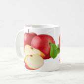 Rode appels koffiemok (Voorkant links)