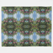 Rode appels op Abstracte boomverf Fleece Deken (Voorkant (Horizontaal))