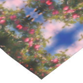 Rode appels op Abstracte boomverf Korte Tafelloper (Hoek)