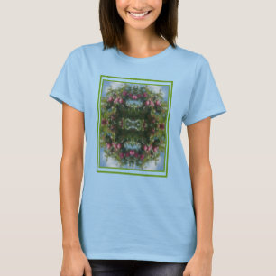 Rode appels op Abstracte boomverf T-shirt