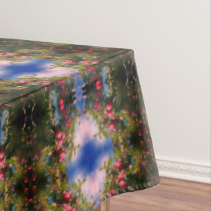 Rode appels op Abstracte boomverf Tafelkleed