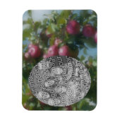 Rode appels op boom schilderen Voeg je foto toe Magneet (Verticaal)