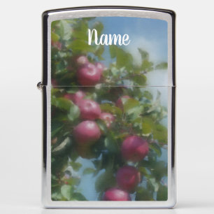 Rode appels op boomfoto's schilderen op maat