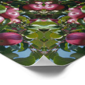 Rode appels op de Natuur van bomen Poster (Hoek)