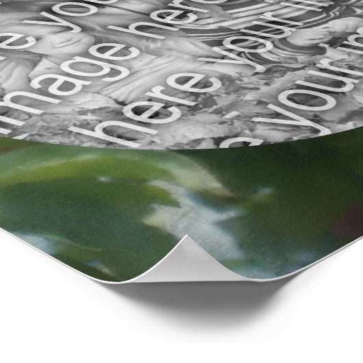 Rode appels op Tree Art Creëer Uw eigen foto Poster (Hoek)