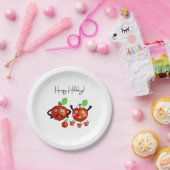 Rode appels papieren bordje (Feest)