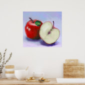 Rode appels poster (Keuken)