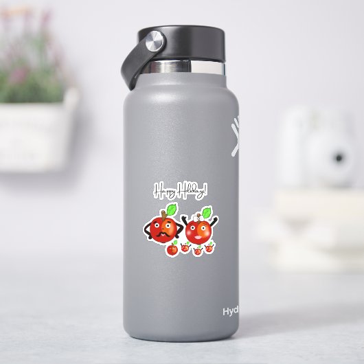 Rode appels sticker (HydroFlask)