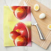 Rode appels theedoek (Quarter Fold)