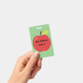 Rode Apple Leerkracht Aangepaste Klas Badge (Handheld)