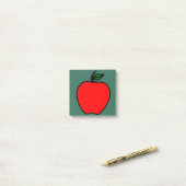 Rode Apple Post It Notes Cadeau (Op bureau)