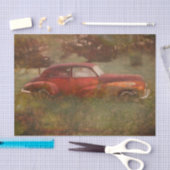  rode auto Antiek oude roestkunst ontkoppeling Tissuepapier (Craft)